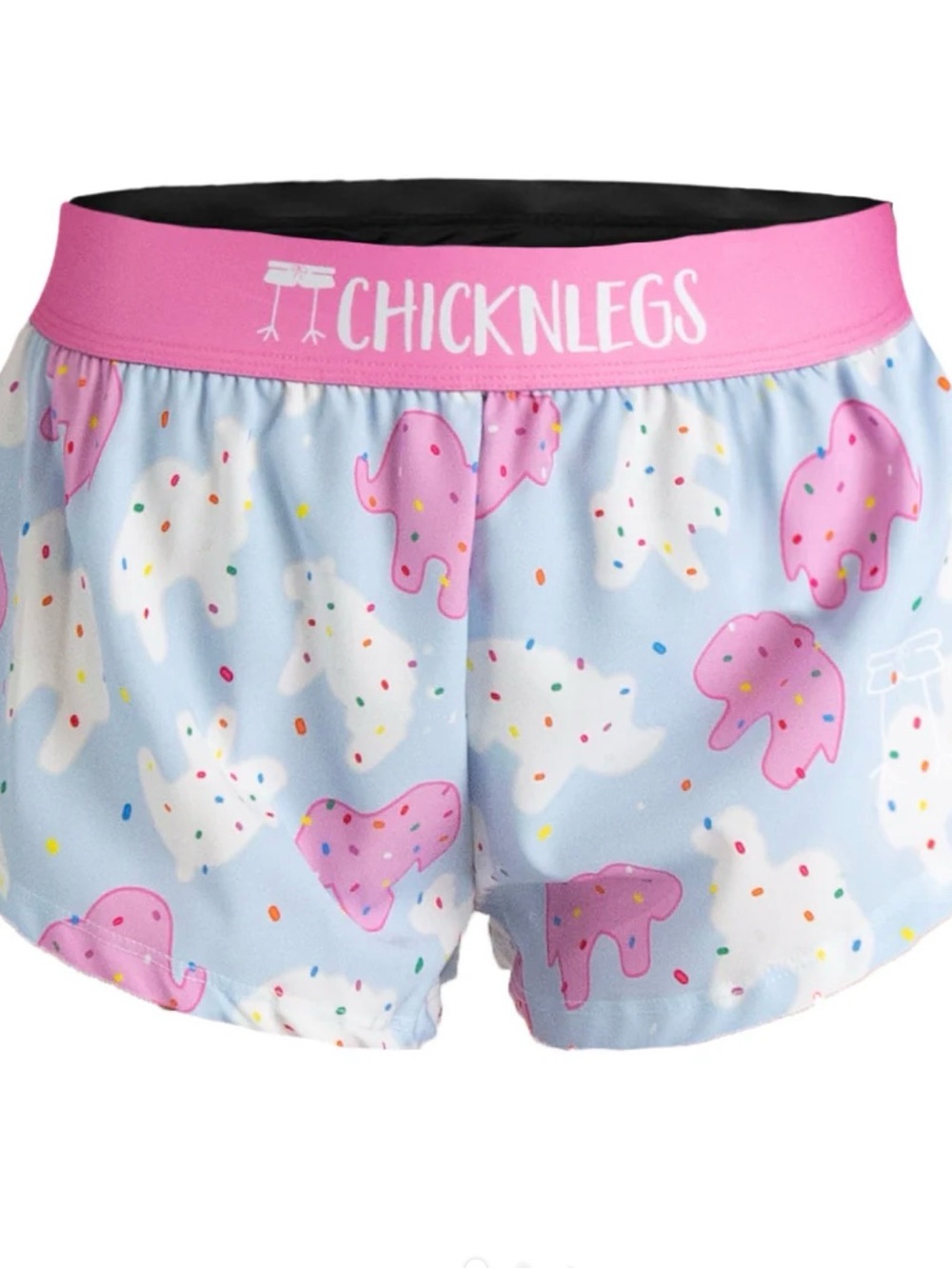 NWT Chicknlegs Women's Animal Cracker Athletic Split Side Shorts